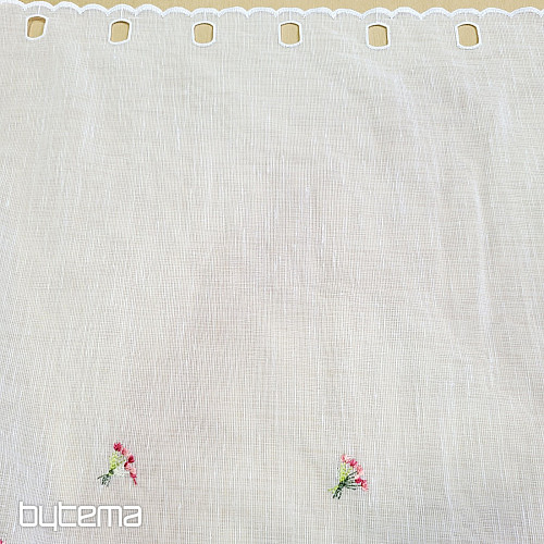 Vitrážová záclona TULIPÁNY MINI