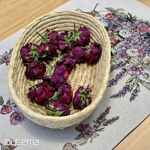 Gobelínový ubrus a šál PTAČÍ BUDKA