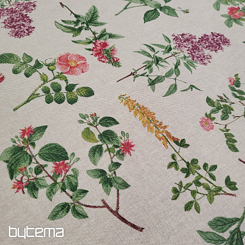 Dekorační látka KVĚTY OREGON