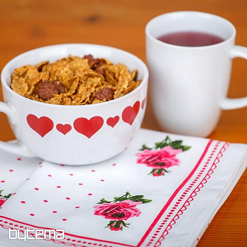 Utěrky od BABIČKY Ružičky růžové