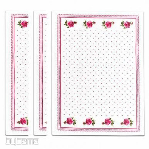 Utěrky od BABIČKY Ružičky růžové