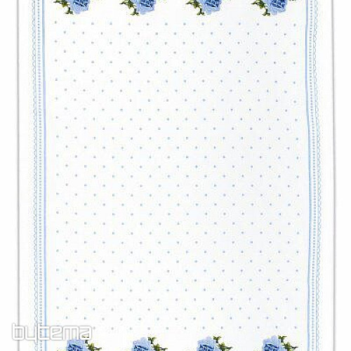 Utěrky od BABIČKY Ružičky modré