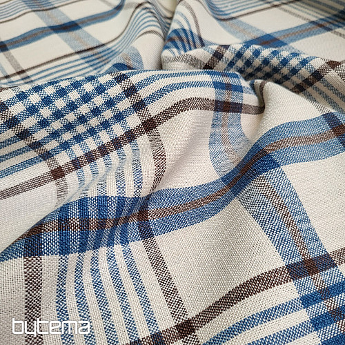 Dekorační látka ANZOL MODRÝ