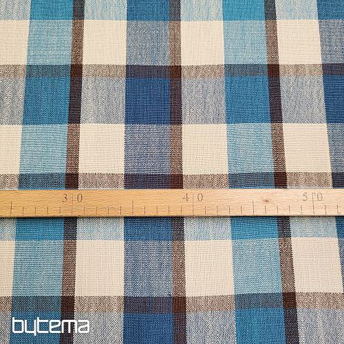 Dekorační látka ATILA MODRÁ