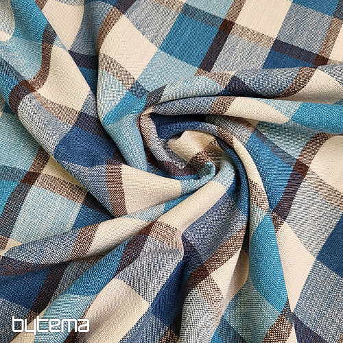 Dekorační látka ATILA MODRÁ