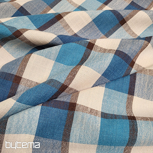 Dekorační látka ATILA MODRÁ