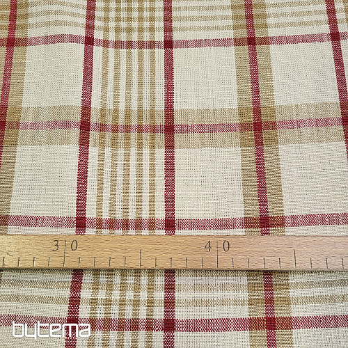 Dekorační látka ANZOL ČERVENÝ