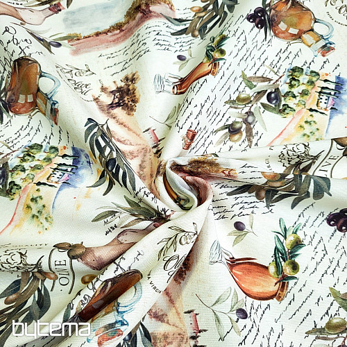 Dekorační látka OLIVY FARGA