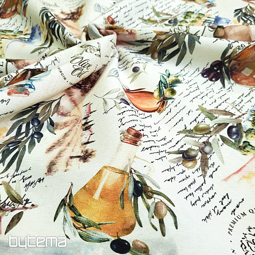 Dekorační látka OLIVY FARGA