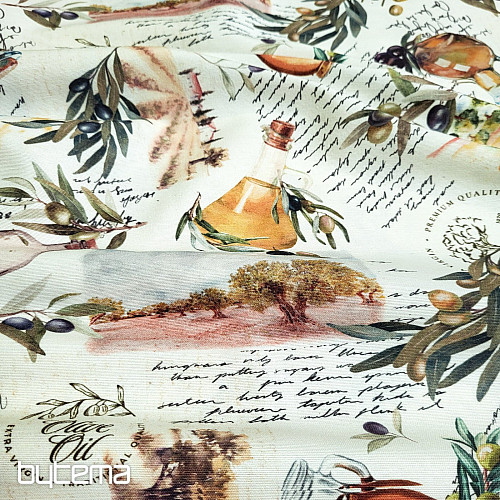 Dekorační látka OLIVY FARGA
