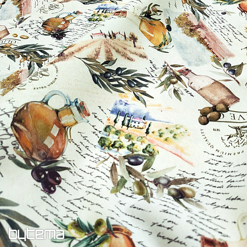 Dekorační látka OLIVY FARGA