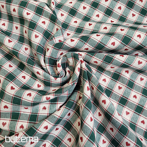 Dekorační látka  MAXI CORET zelený