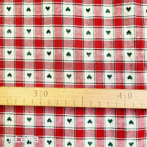 Dekorační látka  MAXI CORET červený