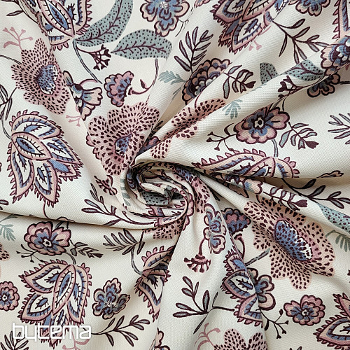 Bavlněná látka KVĚTY BOHO