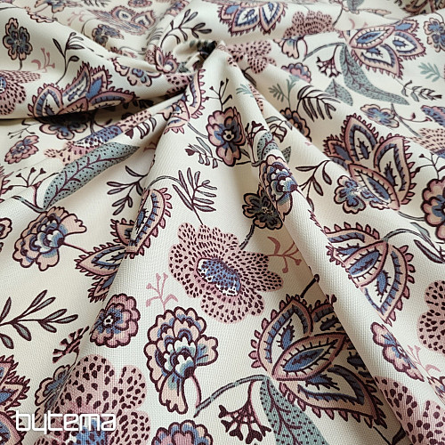 Bavlněná látka KVĚTY BOHO