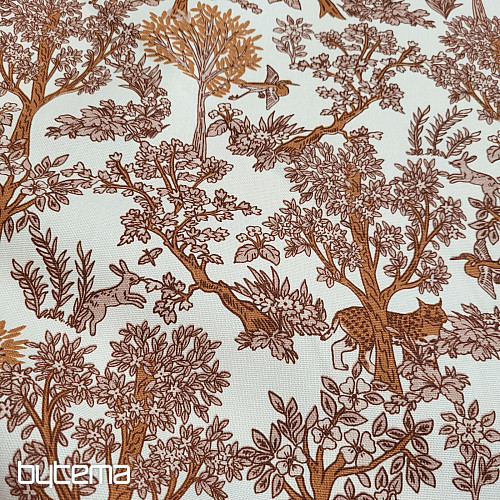 Bavlněná látka GEPARD A STROMY