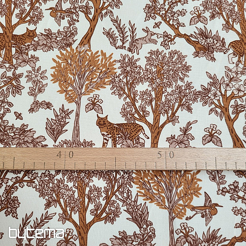 Bavlněná látka GEPARD A STROMY