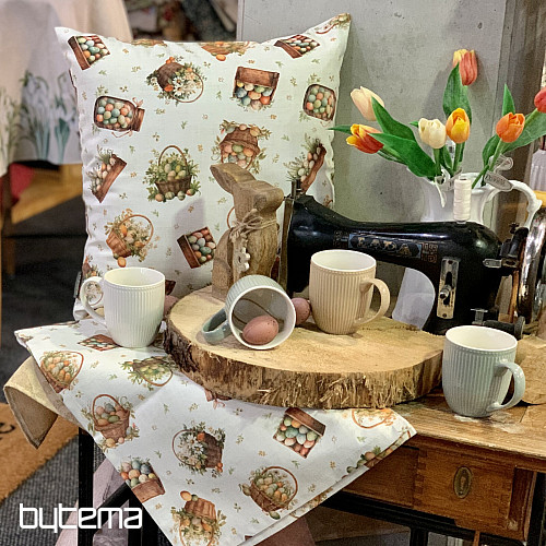 Dekorační povlak na polštář BAREVNÁ VAJÍČKA