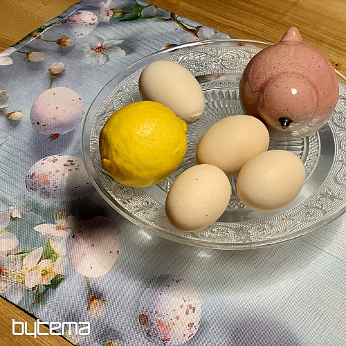 Ubrus a šál VELIKONOCE s květy