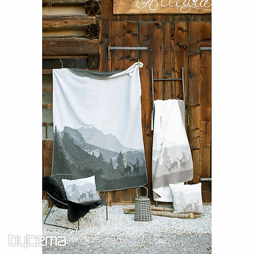 Dekorační povlak DF JELEN SILVRETTA hnědý