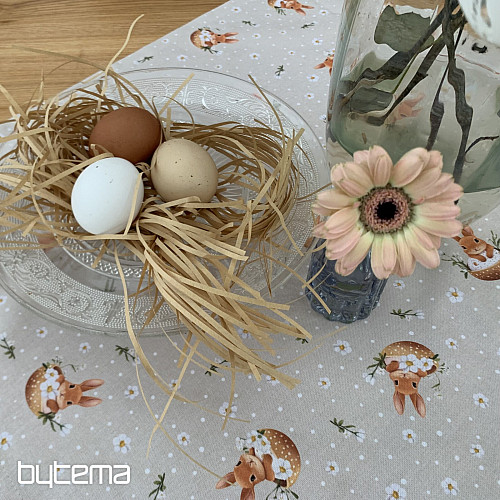 Velikonoční ubrus a šál ZAJÍČEK NELA