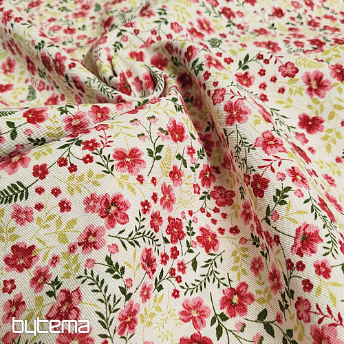 Dekorační látka CIRI červená