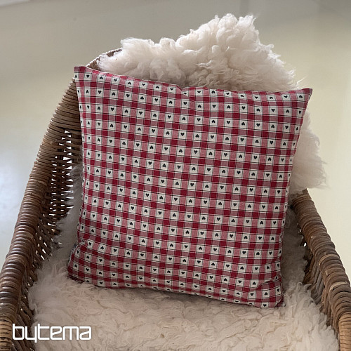 Dekorační povlak na polštář  MAXI CORET červený