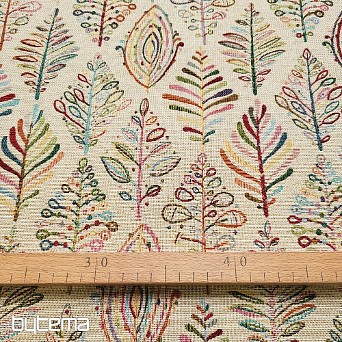 Gobelínová látka FOSIL