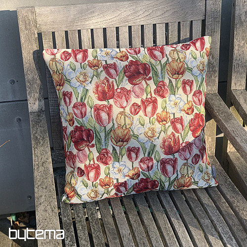 Gobelínový povlak na polštář TULIPÁNY NAOMI
