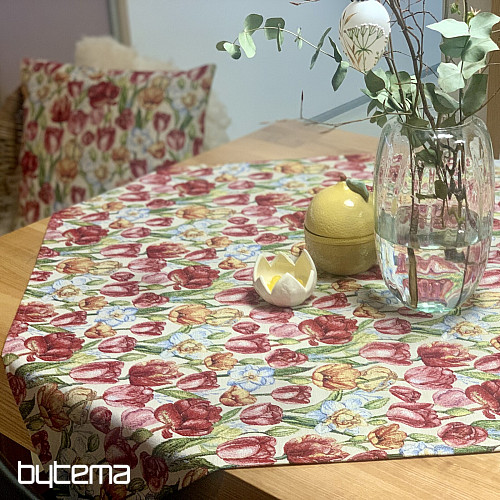 Gobelínový povlak na polštář TULIPÁNY NAOMI