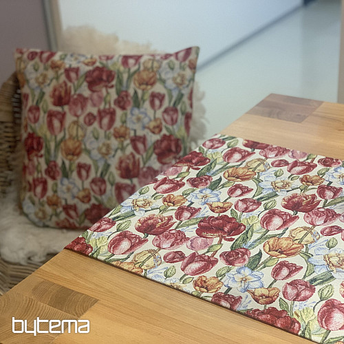 Gobelínový povlak na polštář TULIPÁNY NAOMI