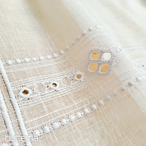 Záclona na vitrážku GERSTER 11884  bílá