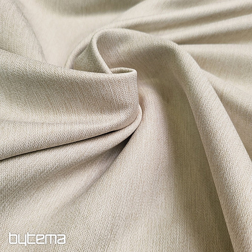 Luxusní jednobarevná designová dekorační látka GERSTER 7032/0870 BÉŽOVÁ