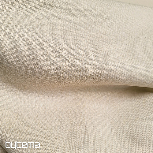 Luxusní jednobarevná designová dekorační látka GERSTER 7032/0023 BÉŽOVÁ