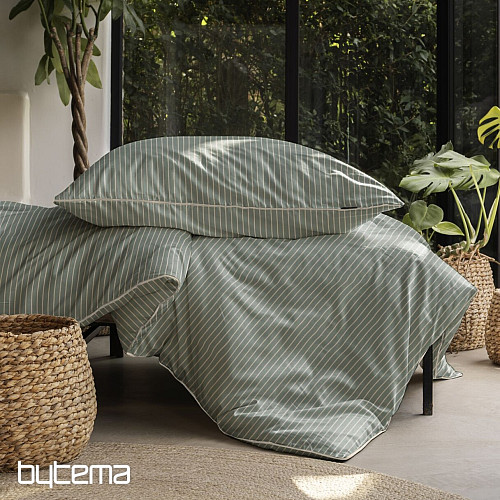 IRISETTE luxusní bavlněný satén TOKIO 8607-30 zelená