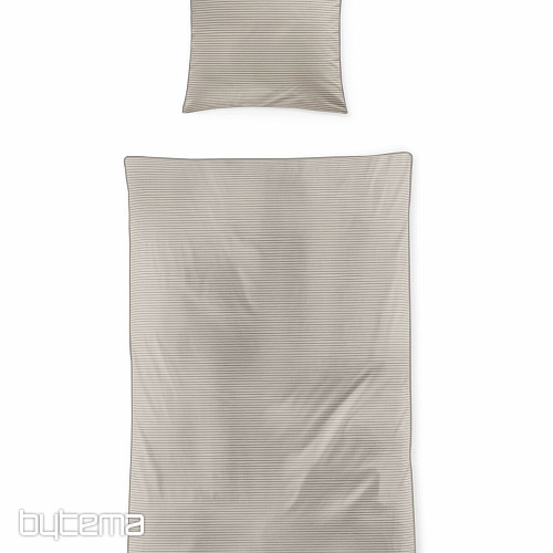 IRISETTE luxusní bavlněný satén TOKIO 8607-80 béžovošedá