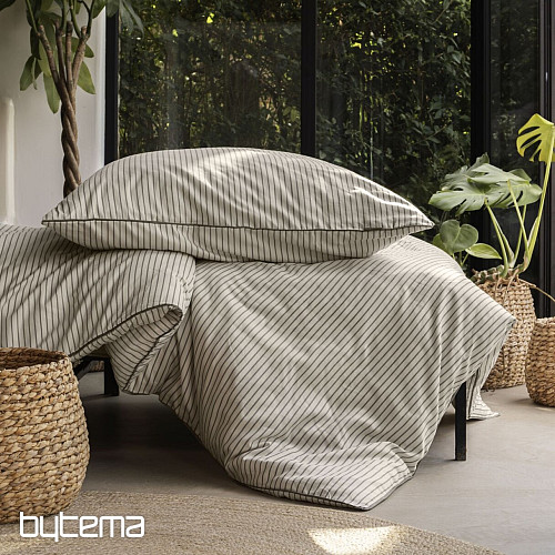 IRISETTE luxusní bavlněný satén TOKIO 8607-80 béžovošedá