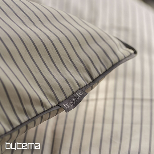 IRISETTE luxusní bavlněný satén TOKIO 8607-80 béžovošedá