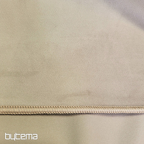 Luxusní jednobarevná designová dekorační látka GERSTER 77042/0023 sv. béžová