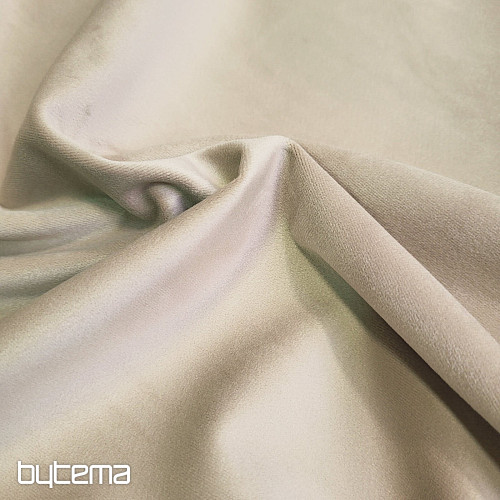 Luxusní jednobarevná designová dekorační látka GERSTER 77042/0023 sv. béžová