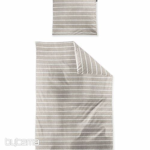 IRISETTE luxusní jemný krep EASY 8548-80 Pruhy béžové