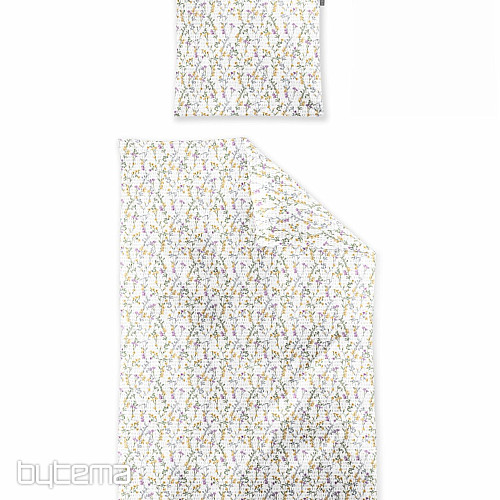 IRISETTE luxusní jemný krep EASY 8665-40 Kytičky žluté