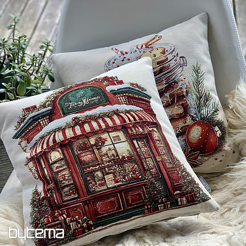 Vánoční dekorační povlak VÁNOČNÍ KRÁMEK