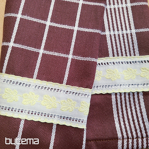 Utěrky od BABIČKY HNĚDÉ S LISTY