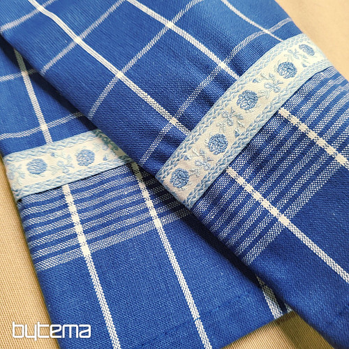 Utěrky od BABIČKY MODRÉ S KVĚTY