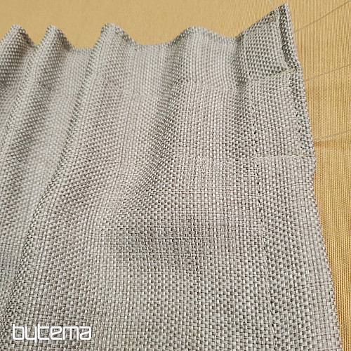 Hotový dekorační závěs GERSTER DIM OUT 77005/840 ŠEDO BÉŽOVÝ