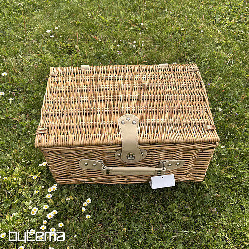 Piknikový koš GARDEN béžové káro pro 4 osoby