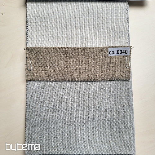 Jednobarevná designová dekorační látka DIM OUT GERSTER 77045/0040 TM. BÉŽOVÁ