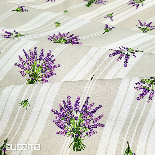 Dekorační látka LEVANDULE PROVENCE