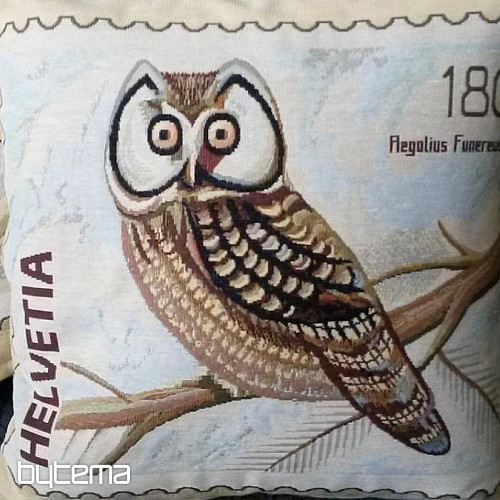 Dekorační povlak na polštář POST STAMP MOTÝL